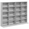 vidaXL CD Regal 2 Stk. Sonoma-Grau 65 x 23,5 x 97,5 cm Holzwerkstoff