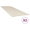 vidaXL Bettlattenrost Ersatz mit 34 Latten 2 Stk. 100x200 cm