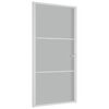 vidaXL Innent&uuml;r 102,5x201,5 cm Wei&szlig; Mattglas und Aluminium