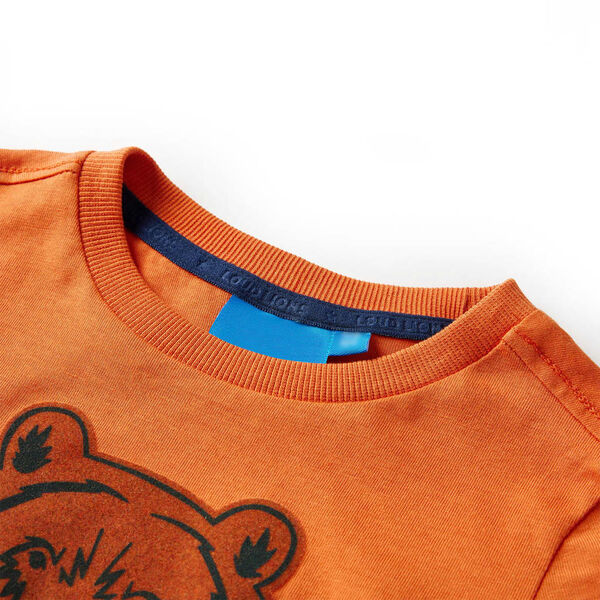Kinder-Langarmshirt Dunkelorange 104