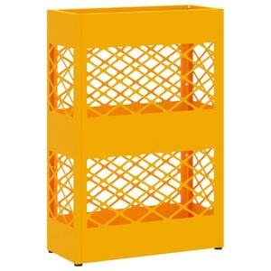 vidaXL Sonnenschirmhalter Senfgelb 28 x 12 x 41 cm Stahl