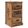 vidaXL Nachttisch Altholz 39 x 39 x 67,5 cm Holzwerkstoff