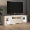 vidaXL TV-Schrank mit LED-Beleuchtung Wei&szlig; 140x36,5x40 cm