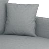 vidaXL 2-Sitzer-Sofa Hellgrau 140 cm Stoff