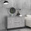 vidaXL Sideboard Betongrau 102x35x70 cm Holzwerkstoff