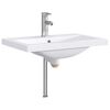 vidaXL Waschbecken f&uuml;rs Badezimmer Chrom 61 x 40 x 16,5 cm Metall