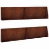 vidaXL St&uuml;tzmauer 4 stk. 100 x 12 x 30 cm Wetterfeststahl Rostoptik
