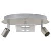 vidaXL Deckenstrahler Nickel 29 x 29 x 11 cm Stahl und Glas