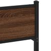 vidaXL Bettgestell ohne Matratze Braun Eiche 120x200 cm Holzwerkstoff