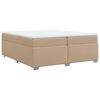 vidaXL Boxspringbett Matratze Cappuccino-Braun 200x200cm Kunstleder