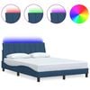 vidaXL Bettgestell ohne Matratze "Hanko" Blau 120x200 cm Stoff