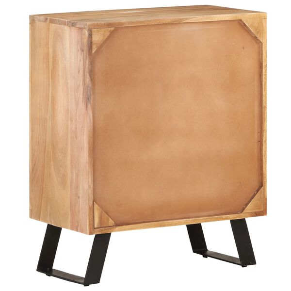 vidaXL Sideboard 60x36x76 cm Akazie Massivholz mit Naturkanten