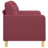 vidaXL 2-Sitzer-Sofa Weinrot 120 cm Stoff