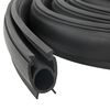 vidaXL Garage T&uuml;rdichtung Schwarz 41 x 33 mm 5,5 m PVC