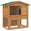 Kaninchenstall Kleintierhaus Hasenstall 3 T&uuml;ren Holz