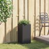vidaXL Pflanzk&uuml;bel Schwarz 30x30x60 cm Poly Rattan
