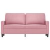 vidaXL 2-Sitzer-Sofa Rosa 140 cm Samt