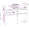 vidaXL Stauraum-Kopfteil mit Regal R&auml;uchereiche 120 cm Holzwerkstoff