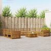 vidaXL Sofagarnituren 10 pcs Natur Massivholz Akazie