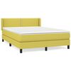 vidaXL Boxspringbett mit Matratze Gr&uuml;n 140x190 cm Stoff