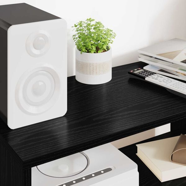 vidaXL TV-Schr&auml;nk Schwarz Eichen-Optik 60 x 30 x 40 cm Holzwerkstoff