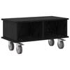 vidaXL TV-St&auml;nder 68,5 x 35 x 35 cm Schwarz Eichen-Optik Holzwerkstoff