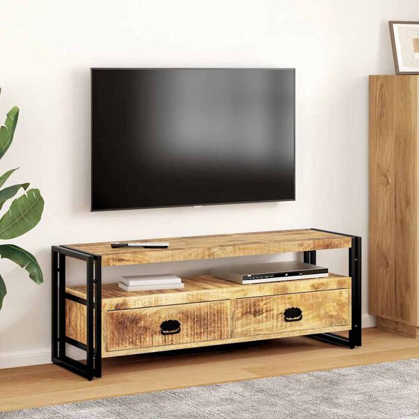 vidaXL TV-Schrank 120x35x45 cm Massivholz Mango