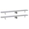 vidaXL Lineare Duschrinnen 2 Stk. Blasen 1030 x 140 mm Edelstahl
