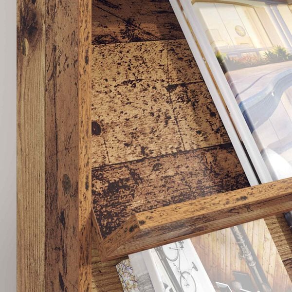 vidaXL Magazinregal mit Regal Altholz 70 x 41 x 96 cm Holzwerkstoff