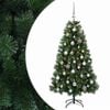 vidaXL K&uuml;nstlicher Weihnachtsbaum mit Kugeln 120 cm 150 LEDs