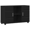 vidaXL Sideboard FLORIN 88,5 x 30,5 x 55,5 cm Schwarz Holzwerkstoff