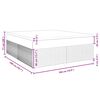 vidaXL Boxspringbett mit Matratze Taupe 180x200 cm Stoff