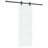 vidaXL Schiebet&uuml;r ORKDAL 78 x 211 cm Holzwerkstoff Wei&szlig; und Schwarz