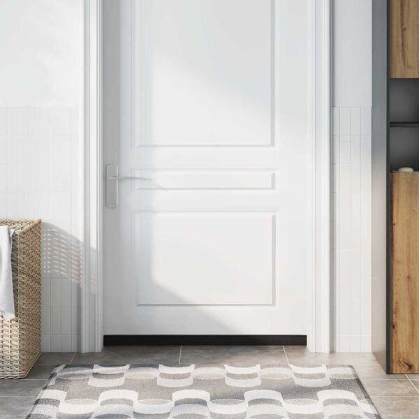 vidaXL Aufsteck Türbürstendichtungen 2 pcs Silber 100 cm