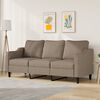 vidaXL 3-Sitzer-Sofa Taupe 180 cm Stoff