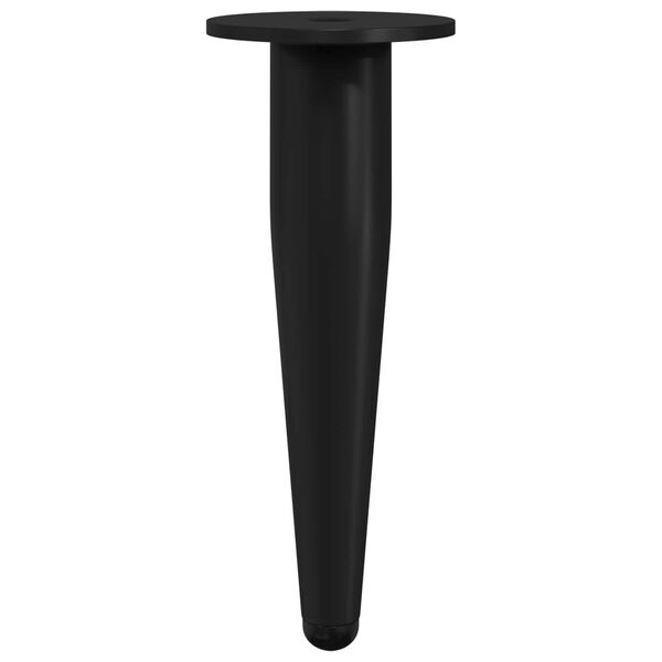 vidaXL M&ouml;belbeine 2 pcs Schwarz &Oslash; 40 x 98 mm Eisen