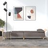 vidaXL Schlafsofa mit Armlehnen Taupe Stoff