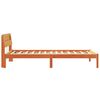 vidaXL Bettrahmen Wachsbraun 90 x 200 cm Massives Kiefernholz