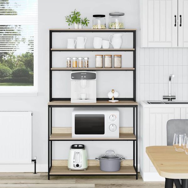 vidaXL K&uuml;chenregal Sonoma-Eiche 100 x 40 x 168 cm Holzwerkstoff