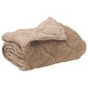 vidaXL Winterbettdecke Taupe 140 x 220 cm Mikrofaser und Teddy-Fleece