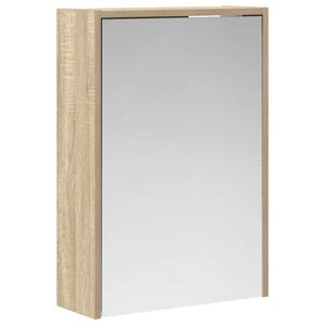vidaXL Badezimmerspiegelschrank Sonoma-Eiche 43 x 16 x 62,5 cm