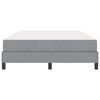 vidaXL Boxspringbett mit Matratze Hellgrau 160 x 200 cm Stoff