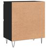 vidaXL Sideboard Schwarz 60x35x70 cm Holzwerkstoff
