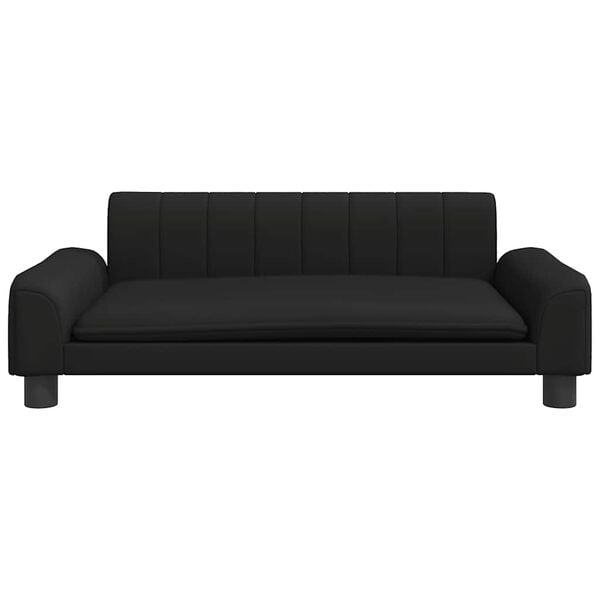 vidaXL Kindersofa Schwarz 90x53x30 cm Kunstleder