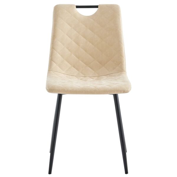 vidaXL Esszimmerst&uuml;hle 2 Stk. Creme Kunstleder