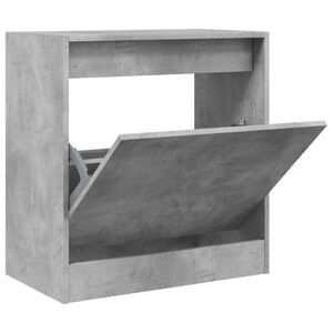 vidaXL Schuhschrank Betongrau 60x34x63,5 cm Holzwerkstoff