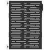 vidaXL Gartentor Schwarz 85 x 125 cm Pulverbeschichteter Stahl