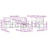 vidaXL Outdoor-Sofagarnitur mit Kissen 7 pcs Natur und Beige