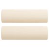 vidaXL 2-Sitzer-Sofa mit Kissen Creme 120 cm Samt