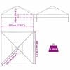 vidaXL Ersatzbezug f&uuml;r Pavillon Transparent 300 x 300 x 26 cm PVC